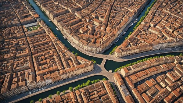 Affiche plan toulouse: embellissez votre intérieur dès 20,00 €